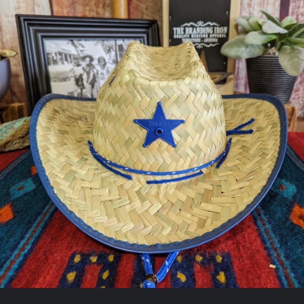 Straw cowboy hat